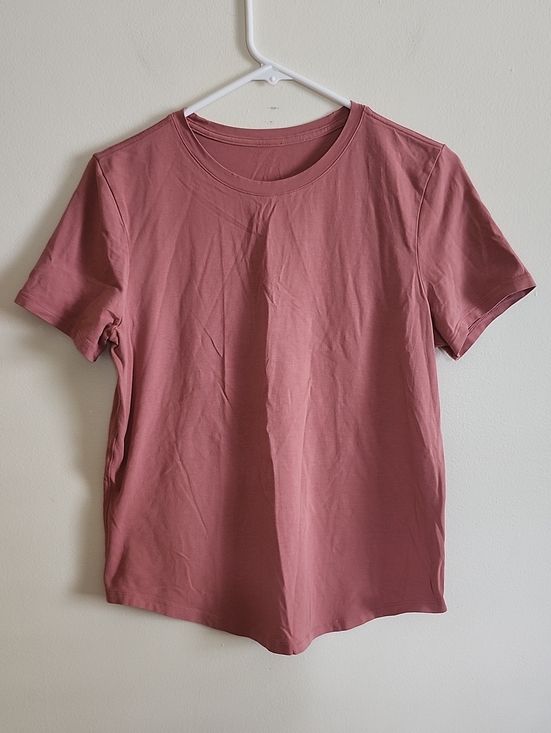 lululemon athletica Tops - LuluLemon Love Curved-hem Crewneck T-shirt In Dusty Rose